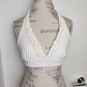Vintage JCrew Ruffle Bikini Top